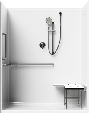 5' Roll-In Shower