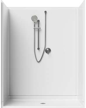 4-Piece Roll-in Shower