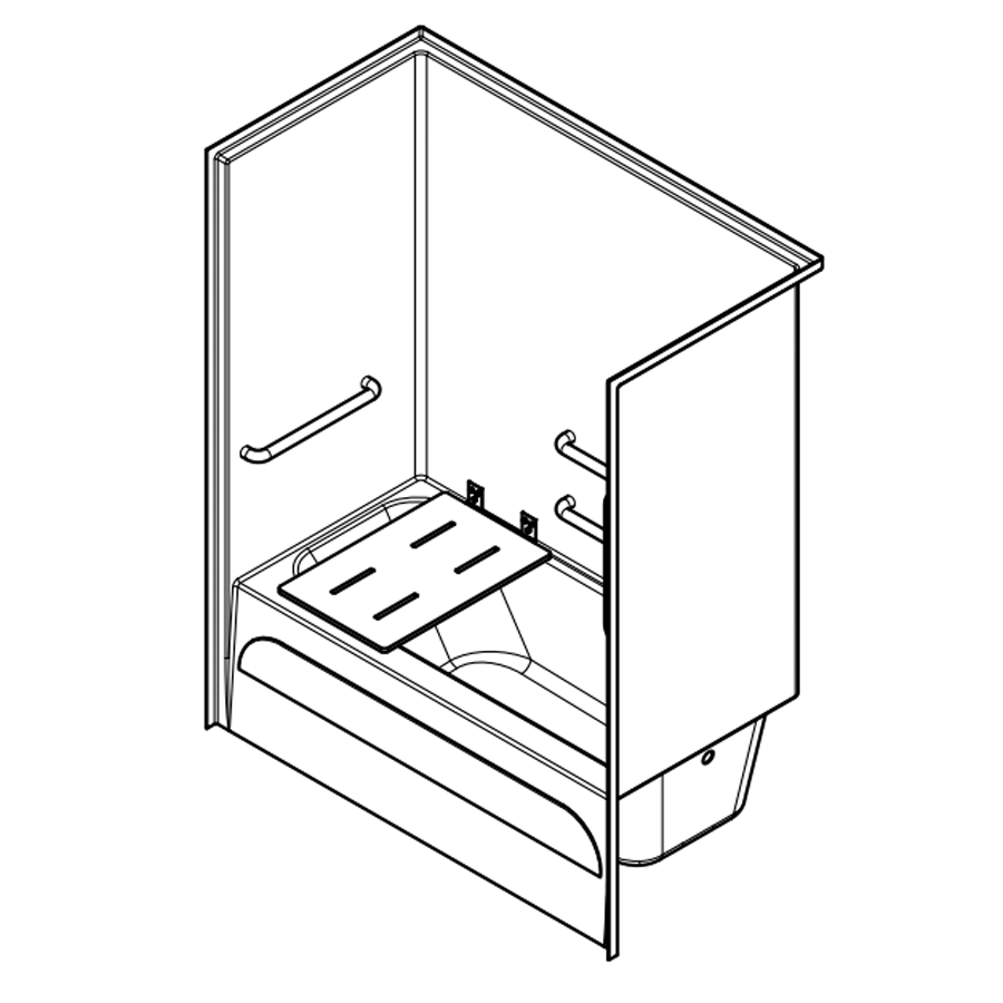 Single-Piece Residential Shower
