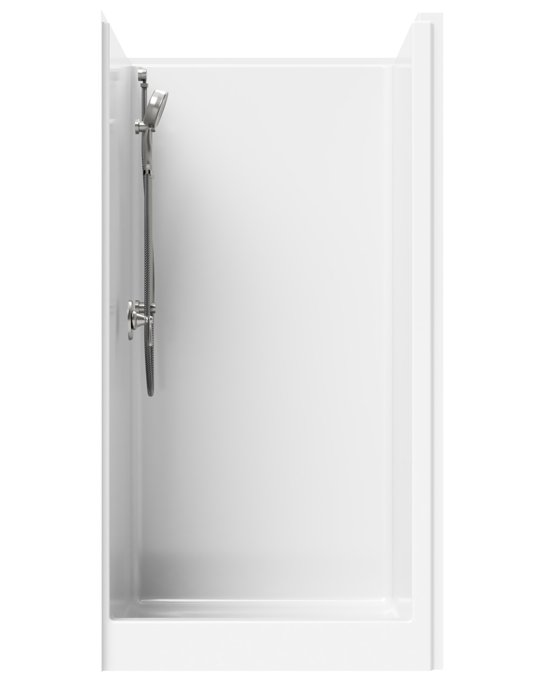 3' Shower with Return Flange