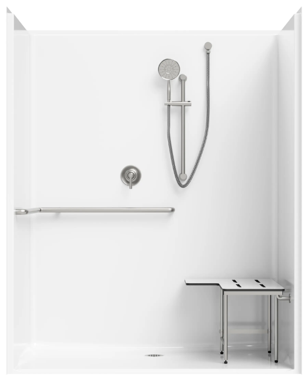 S6334A 5' Roll-In Shower