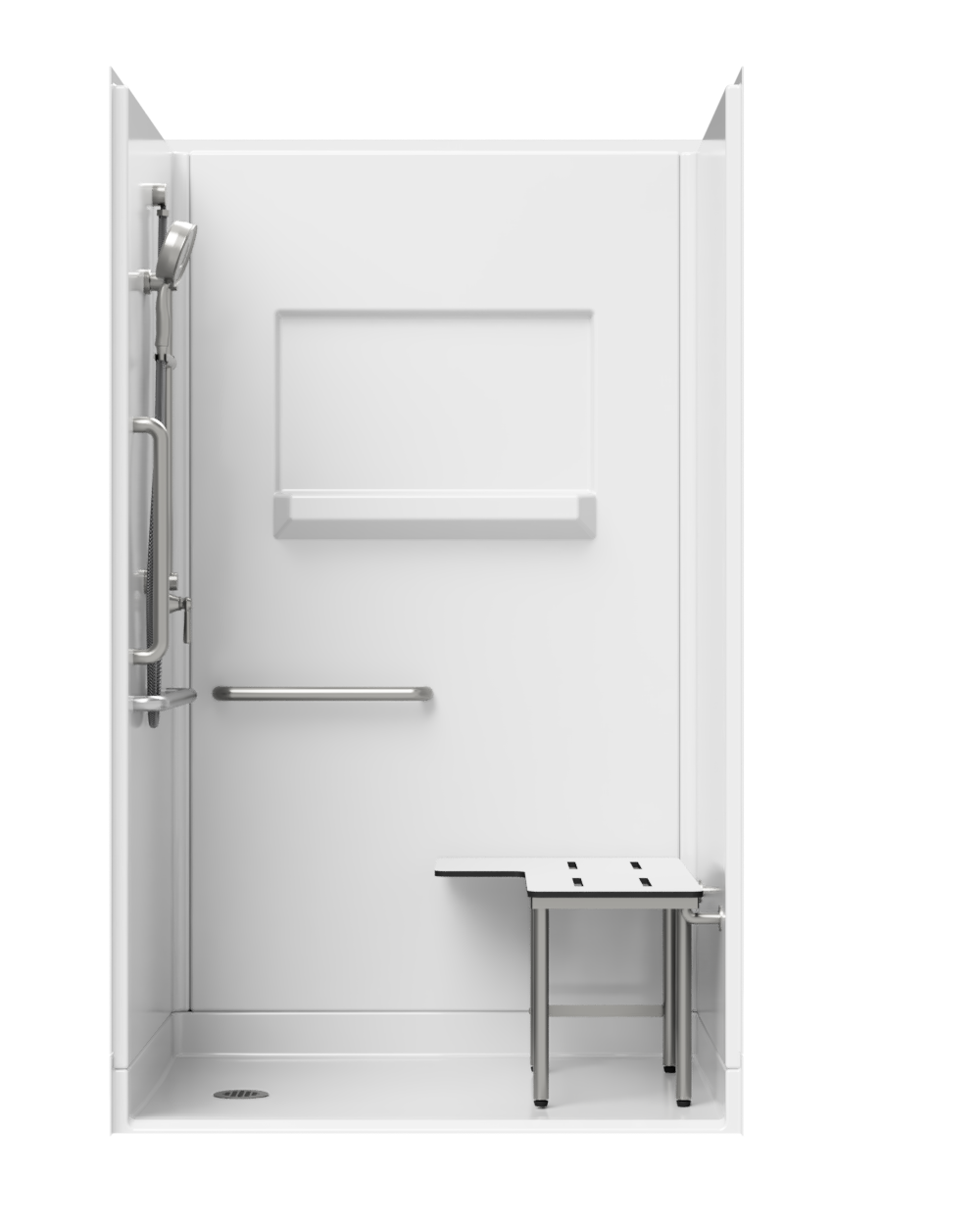 4-Piece Roll-in Shower