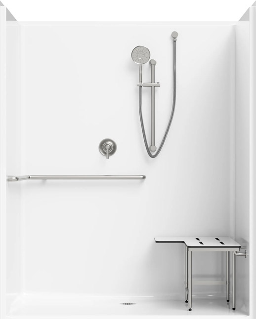 5' Roll-In Shower